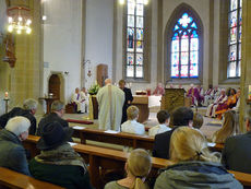 Festgottesdienst zum 50jahrigen Priesterjubiläum von Stadtpfarrer i.R. Geistlichen Rat Ulrich Trzeciok (Foto: Karl-Franz Thiede)